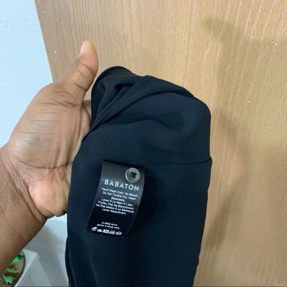 Aritzia Babaton Womens Black Long Sleeve Shift Dress Mock Neck Size XS - Picture 8 of 8